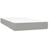 vidaXL Matelas de lit à ressorts ensachés Gris clair 100x200x20 cm