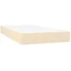 vidaXL Matelas de lit à ressorts ensachés Crème 90x190x20 cm Tissu