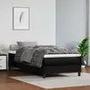 vidaXL Matelas de lit à ressorts ensachés Noir 90x190x20 cm Similicuir