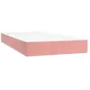 vidaXL Matelas de lit à ressorts ensachés Rose 80x200x20 cm Velours