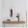 vidaXL Miroir mural Noir 80x35 cm Ovale