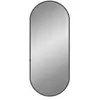 vidaXL Miroir mural Noir 60x25 cm Ovale