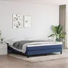 vidaXL Matelas de lit à ressorts ensachés Bleu 160x200x20 cm Tissu