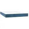 vidaXL Matelas de lit à ressorts ensachés Bleu foncé 140x200x20 cm
