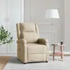 vidaXL Vidaxl Fauteuil De Massage Crème Tissu