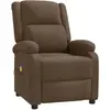 vidaXL Vidaxl Fauteuil De Massage Marron Tissu