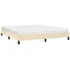 vidaXL Cadre de lit Crème 180 x 200 cm Tissu