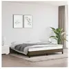vidaXL Cadre de lit Marron foncé 160x200 cm Tissu