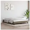 vidaXL Cadre de lit Taupe 140x190 cm Tissu