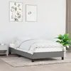 vidaXL Cadre de lit Gris foncé 90x200 cm Tissu