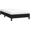 vidaXL Cadre de lit Noir 90x200 cm Tissu