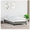 vidaXL Cadre de lit Gris foncé 80 x 200 cm Tissu