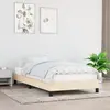 vidaXL Cadre de lit Crème 80 x 200 cm Tissu