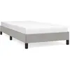 vidaXL Cadre de lit Gris clair 80x200 cm Tissu
