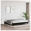 vidaXL Cadre de lit Noir 160x200 cm Tissu