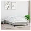 vidaXL Cadre de lit Gris clair 100x200 cm Tissu