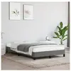 vidaXL Cadre de lit Gris foncé 120 x 200 cm Tissu