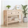 vidaXL Table console 100x35x75 cm Bois massif de pin