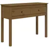 vidaXL Table console Marron miel 100x35x75 cm Bois massif de pin