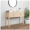 vidaXL Table console 100x35x75 cm Bois massif de pin