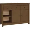 vidaXL Buffet Marron miel 100x35x74 cm Bois massif de pin