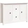 vidaXL Buffet Blanc 100x35x74 cm Bois massif de pin