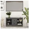 vidaXL Meuble TV Gris 103x36,5x52 cm Bois de pin massif