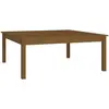 vidaXL Table basse Marron miel 100x100x40 cm Bois massif de pin
