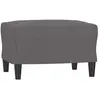vidaXL Repose-pied Gris 60x50x41 cm Similicuir