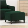 vidaXL Repose-pied Vert foncé 60x50x41 cm Velours