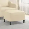 vidaXL Repose-pied Crème 60x50x41 cm Tissu