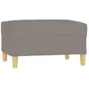 vidaXL Repose-pied Taupe 70x55x41 cm Tissu