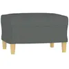 vidaXL Repose-pied Gris foncé 60x50x41 cm Tissu