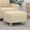 vidaXL Repose-pied Crème 60x50x41 cm Tissu