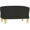 vidaXL Repose-pied Noir 60x50x41 cm Tissu