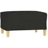 vidaXL Repose-pied Noir 70x55x41 cm Tissu