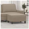 vidaXL Repose-pied Taupe 70x55x41 cm Tissu microfibre