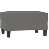 vidaXL Repose-pied Gris foncé 70x55x41 cm Tissu microfibre