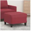 vidaXL Repose-pied Rouge bordeaux 60x50x41 cm Similicuir