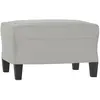 vidaXL Repose-pied Gris clair 60x50x41 cm Tissu microfibre