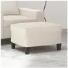 vidaXL Repose-pied Beige 60x50x41 cm Tissu microfibre