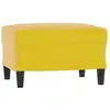 vidaXL Repose-pied Jaune 60x50x41 cm Velours