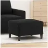 349298 vidaXL Repose-pied Noir 60x50x41 cm Velours