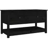vidaXL Table basse Noir 102x49x55 cm Bois massif de pin