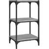 vidaXL Bibliothèque Sonoma gris 40x33x70,5 cm Bois d'ingénierie acier