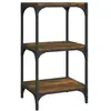 vidaXL Bibliothèque Chêne fumé 40x33x70,5cm Bois d'ingénierie et acier