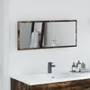 vidaXL Miroir Chêne fumé 90 x 8,5 x 37 cm Bois d'ingénierie