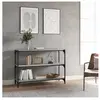 vidaXL Bibliothèque Sonoma gris 100x33x70,5 cm Bois d'ingénierie acier