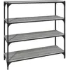 vidaXL Bibliothèque Sonoma gris 100x33x100 cm Bois d'ingénierie acier