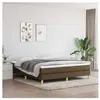 vidaXL Cadre de lit Marron foncé 180x200 cm Tissu